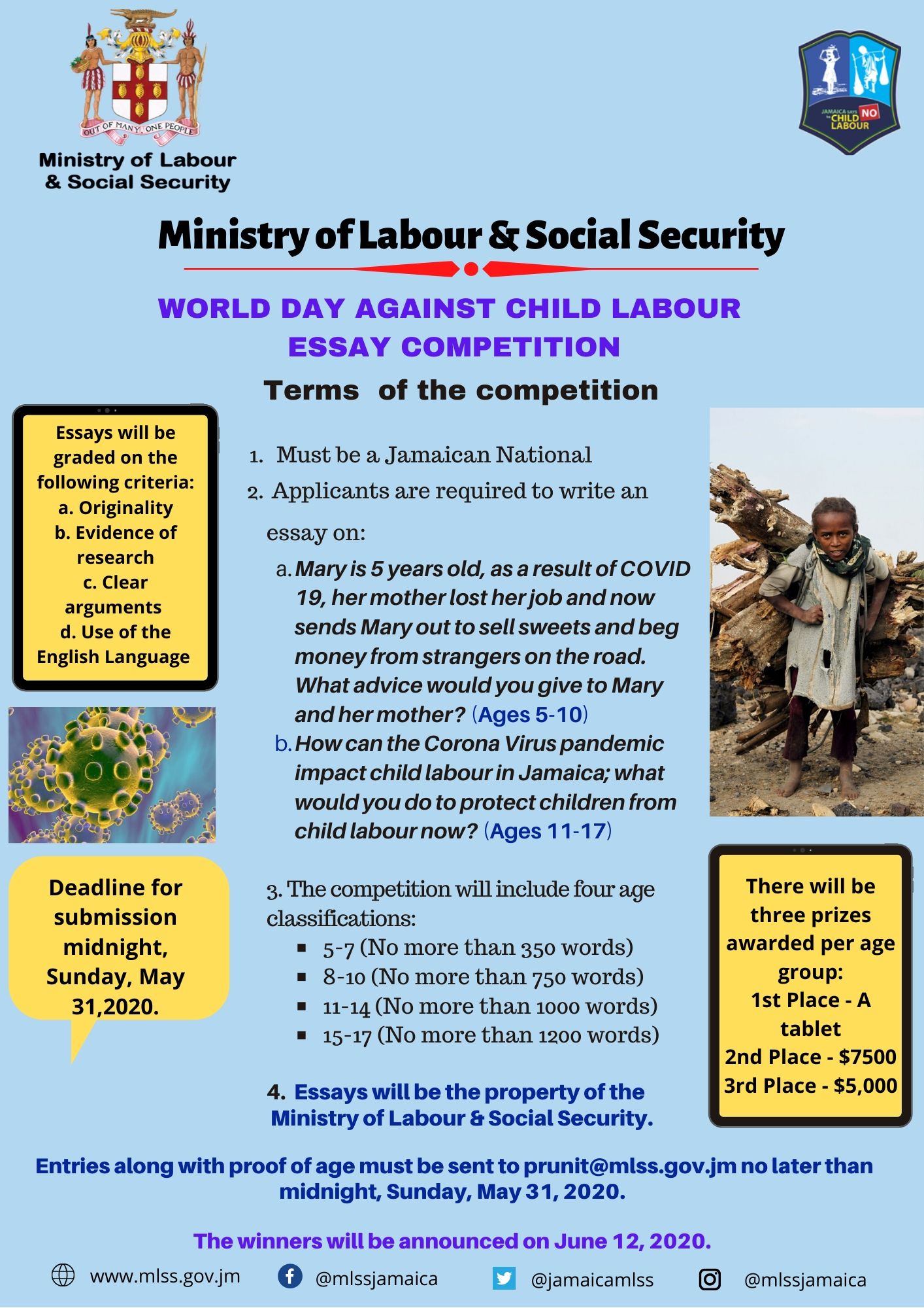 child labour essay competition